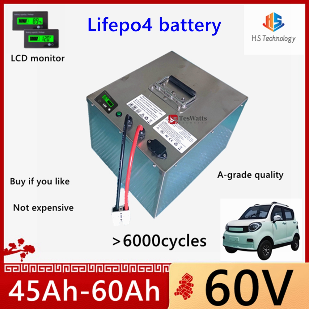 Литиевая батарея HS LiFePO4 60 – обзор и цена 60V 50Ah Electric Scooter Battery